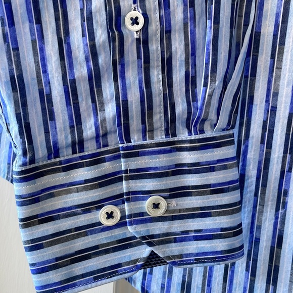 Bugatchi mens classic fit dress shirt - Picture 3 of 9